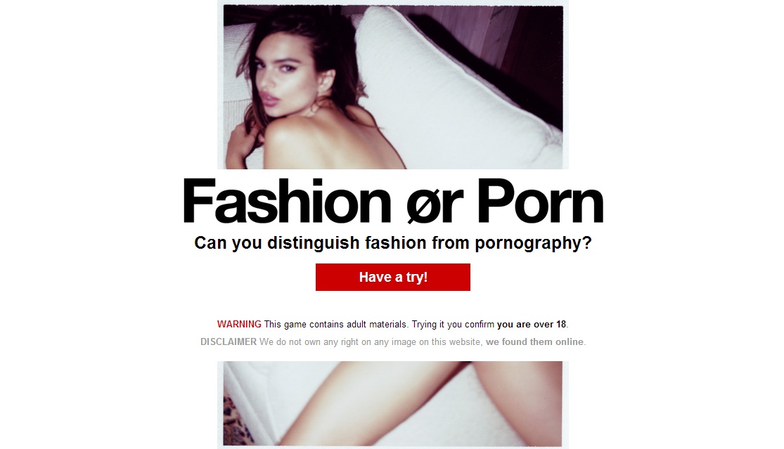 Porn Fashion - Fashion or Porn - PORNCEPTUAL